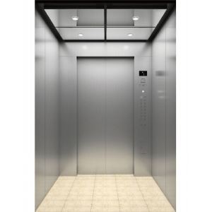 Elevatore del passeggero della sala macchine dell'acciaio inossidabile della linea sottile